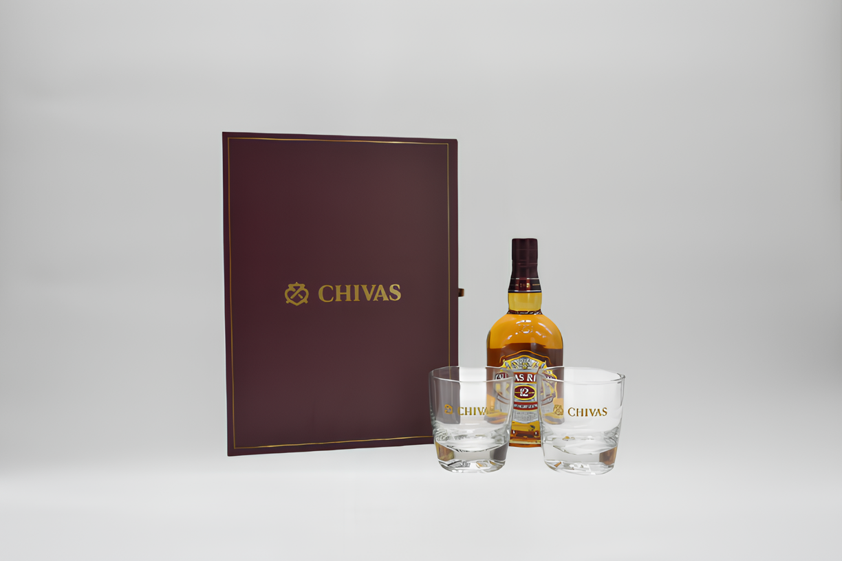 Chivas Regal Whisky 12 Ans 70cl Coffret + 2 verres
